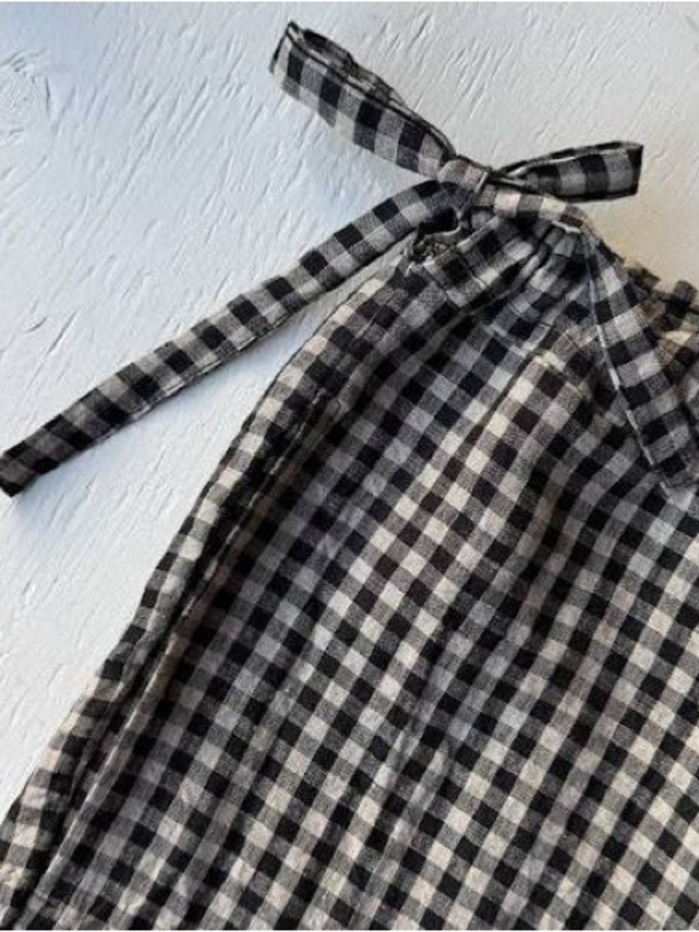 Nettle’s Tale Besa Linen Drawstring Pants in Gingham